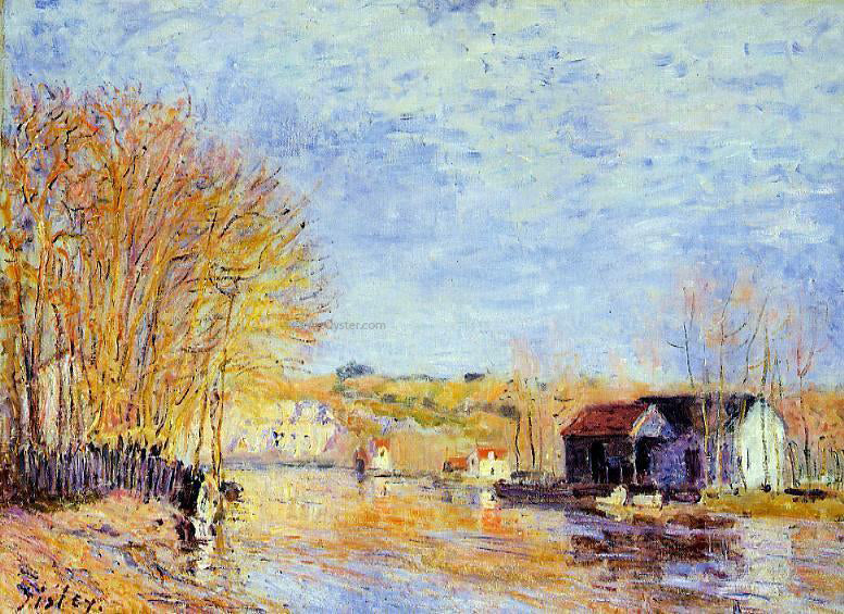 Alfred Sisley High Waters at Moret-sur-Loing - Canvas Print