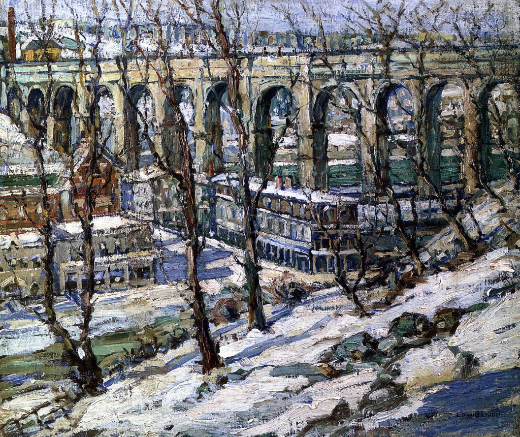 Edwin H Gunn Highbridge, The Harlem River - Canvas Print