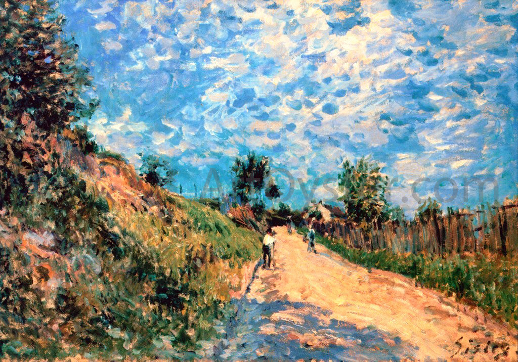 Alfred Sisley Hill Path - Canvas Print