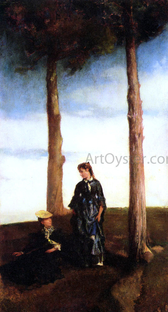 John La Farge Hilltop - Canvas Print