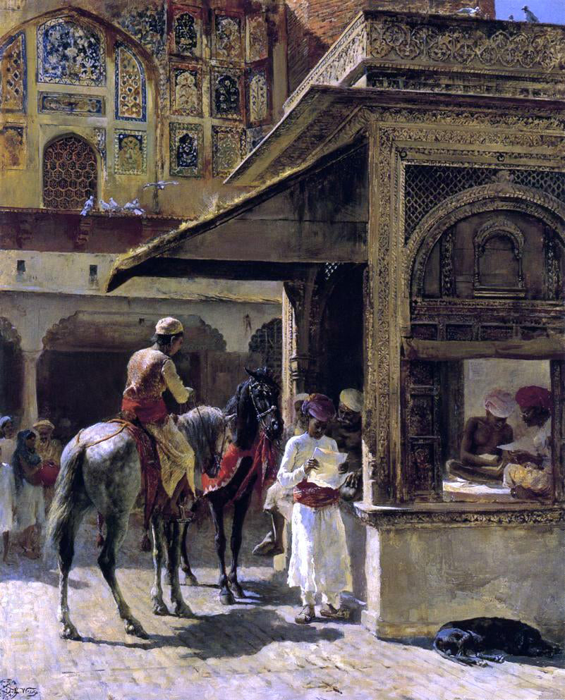 Edwin Lord Weeks Hindu Merchants - Canvas Print