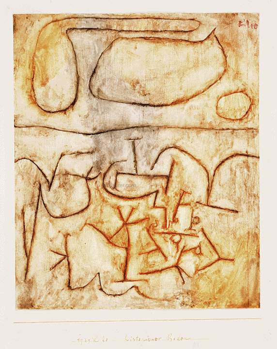 Paul Klee Historic Ground - Canvas Print