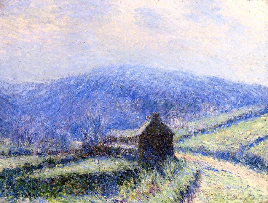 Gustave Loiseau Hoarfrost at Huelgoat, Finistere - Canvas Print