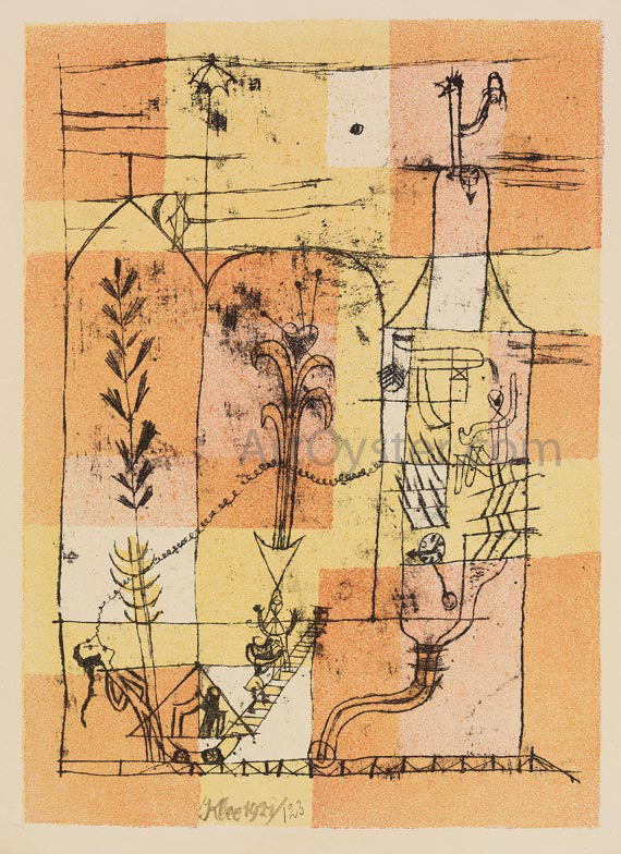 Paul Klee Hoffmanneske Scene - Canvas Print