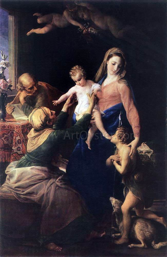 Pompeo Girolamo Batoni Holy Family - Canvas Print