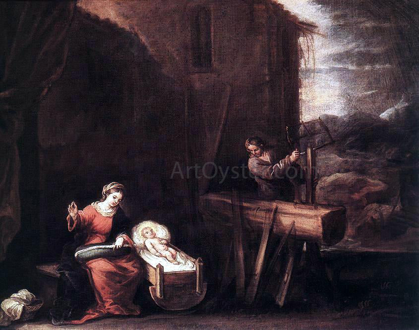 Jose Antolinez Holy Family - Canvas Print
