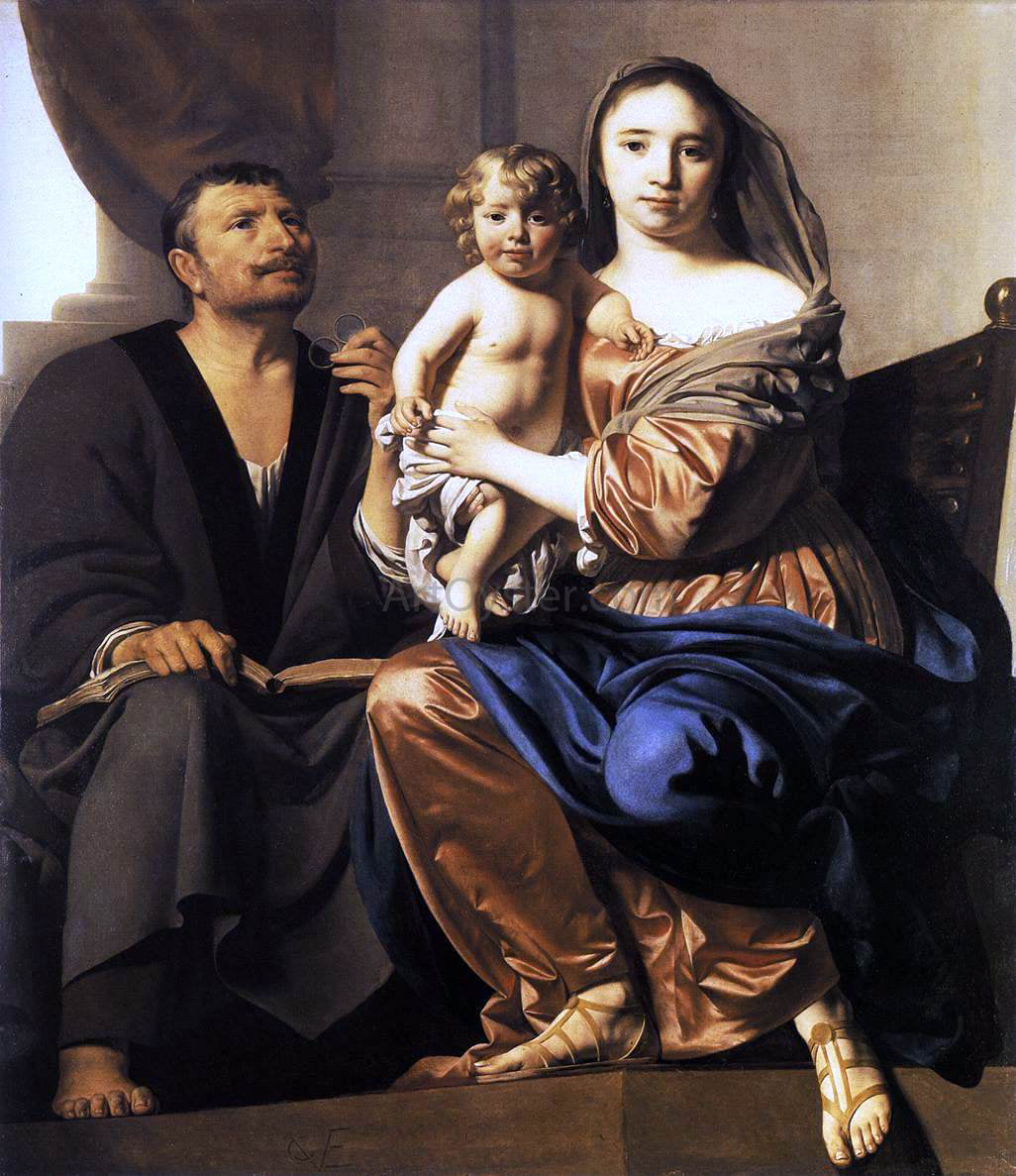 Caesar Van Everdingen Holy Family - Canvas Print