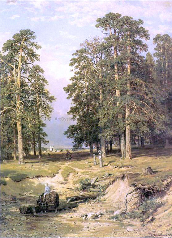Ivan Ivanovich Shishkin Holy Spring near Elabuga - Canvas Print