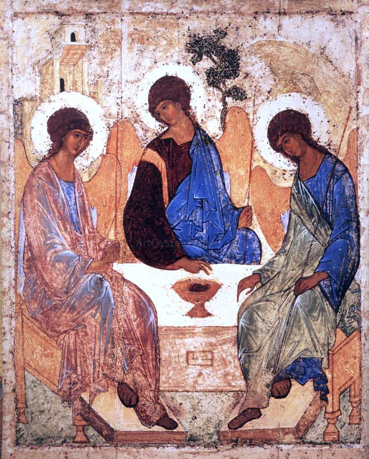 Andrey Rublyov Holy Trinity - Canvas Print