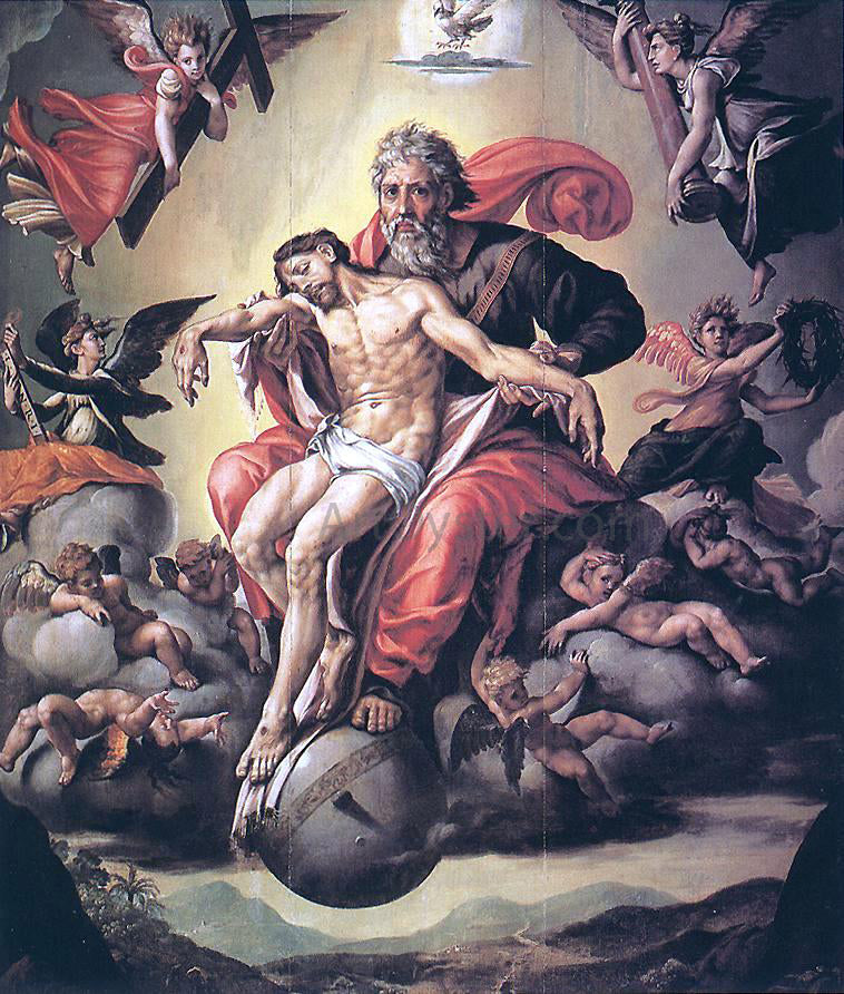 Pieter Coecke Van Aelst Holy Trinity - Canvas Print