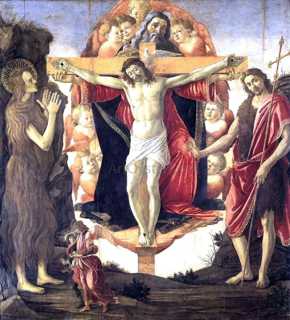 Sandro Botticelli Holy Trinity (Pala della Convertite) - Canvas Print