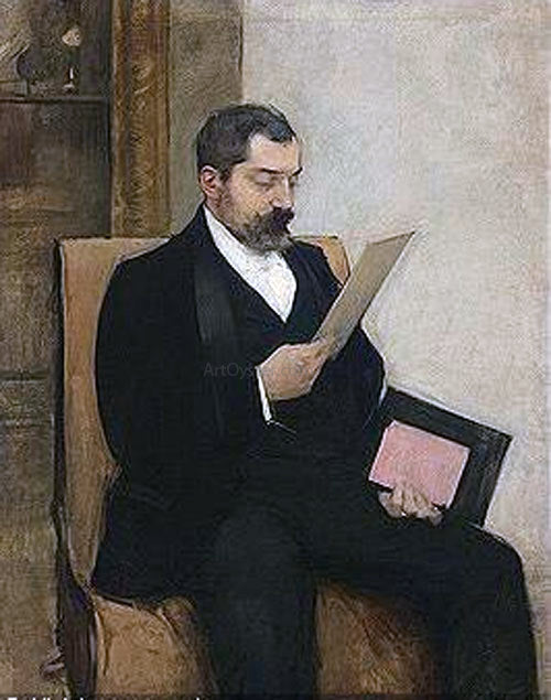 Ramon I Carbo Hombre Leyendo - Canvas Print