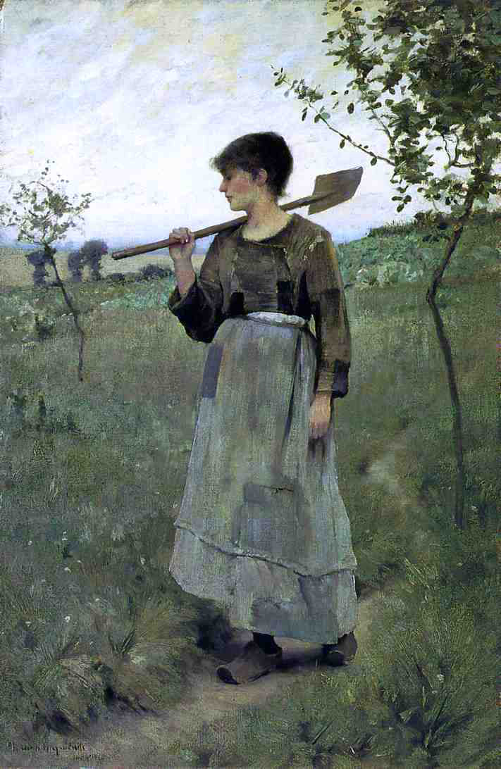 Charles Sprague Pearce Home From the Fields - Canvas Print