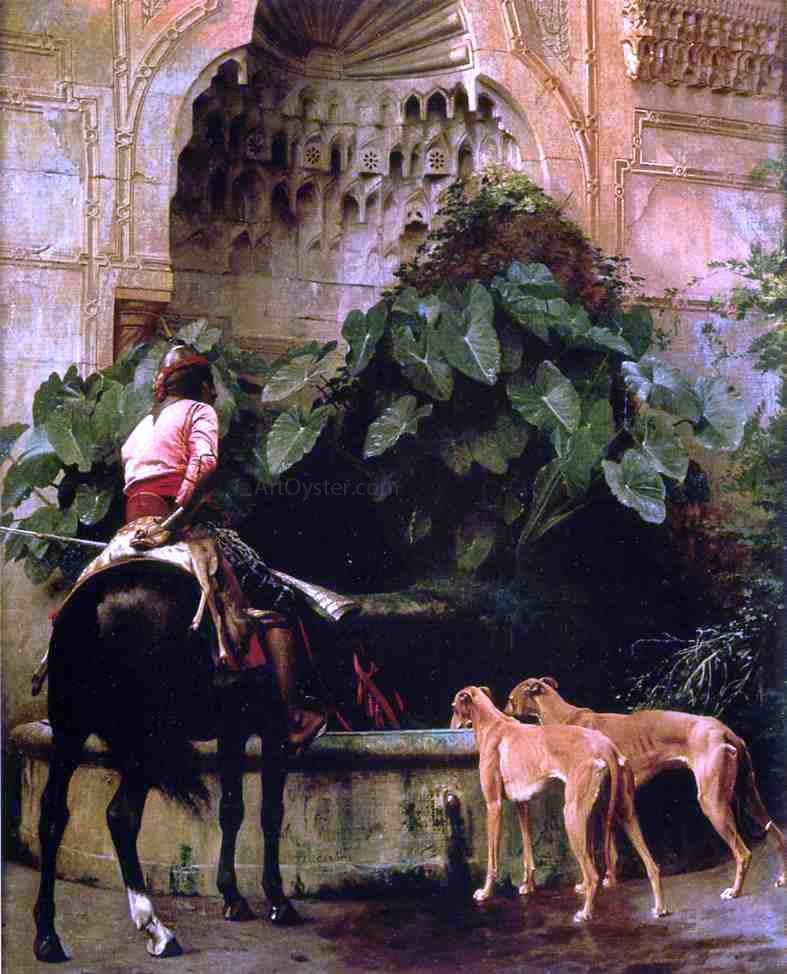 Jean-Leon Gerome Home from the Hunt - Canvas Print