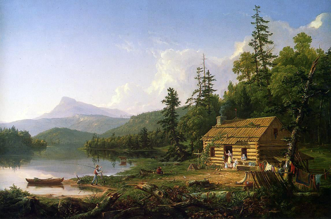 Thomas Cole Home in the Woods - Canvas Print