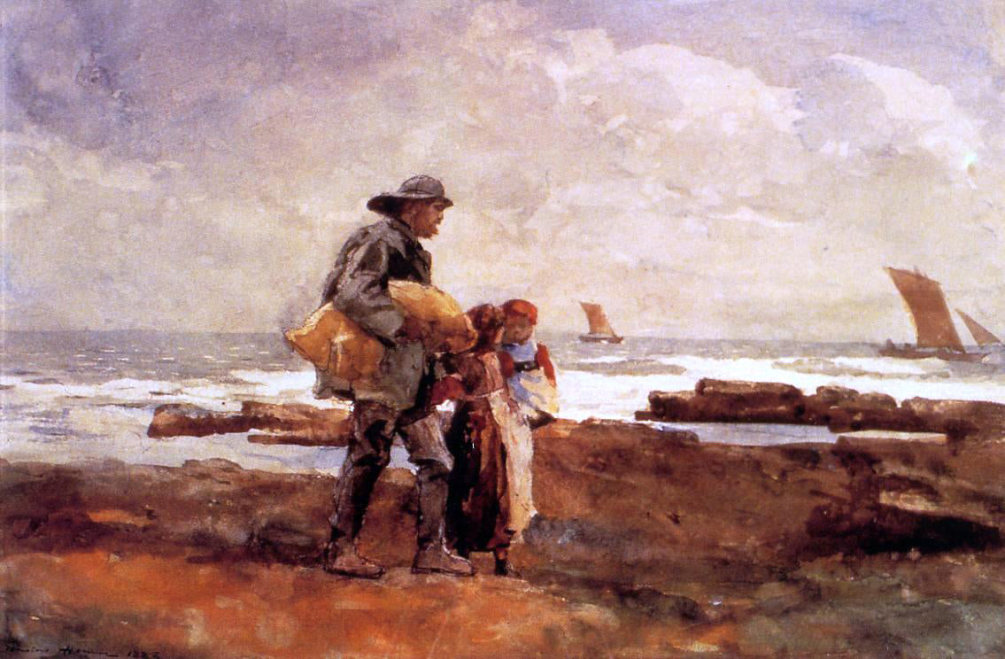 Winslow Homer Homecoming - Canvas Print