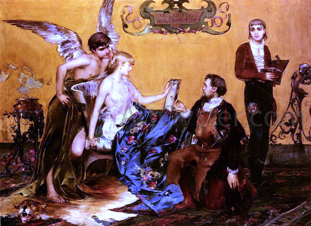 Paul Jean Gervais Hommage A La Bijouterie Francaise - Canvas Print