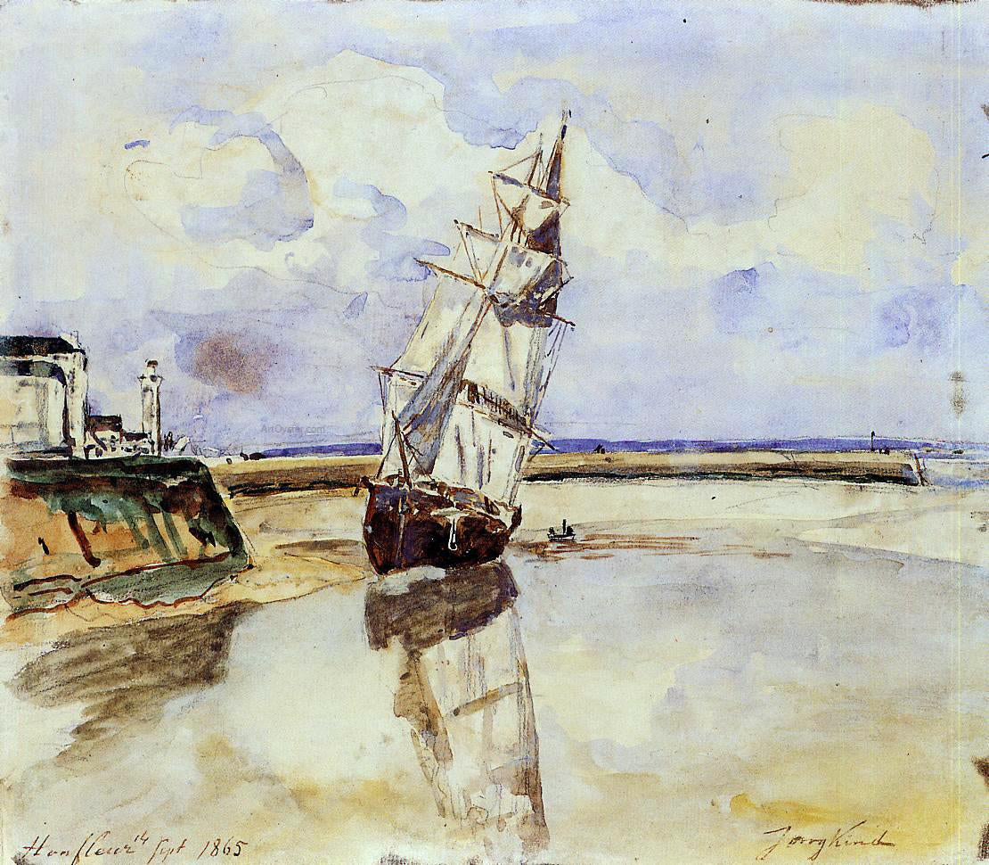 Johan Barthold Jongkind Honfleur - Canvas Print