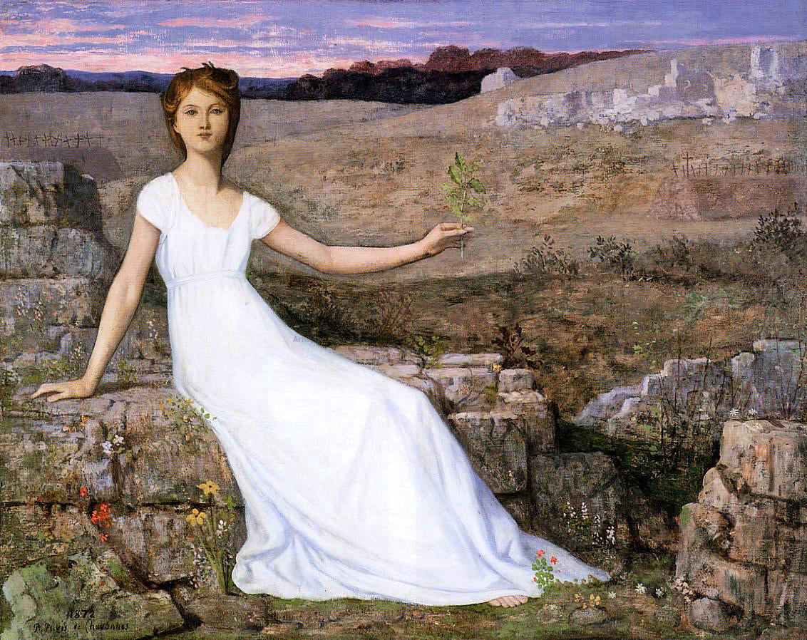 Pierre Puvis De Chavannes Hope - Canvas Print