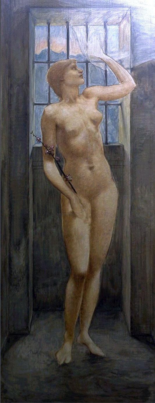 Sir Edward Burne-Jones Hope in Prison - Canvas Print