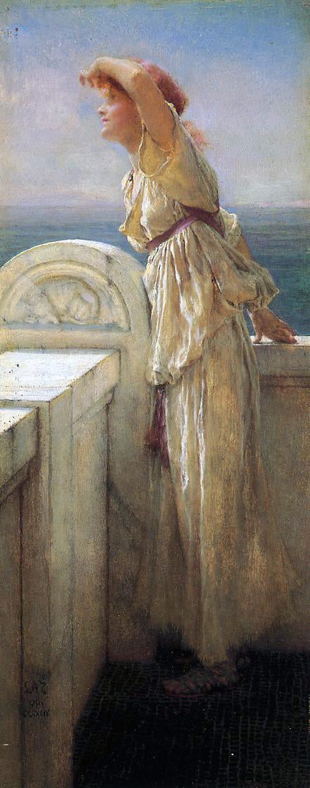 Sir Lawrence Alma-Tadema Hopeful - Canvas Print