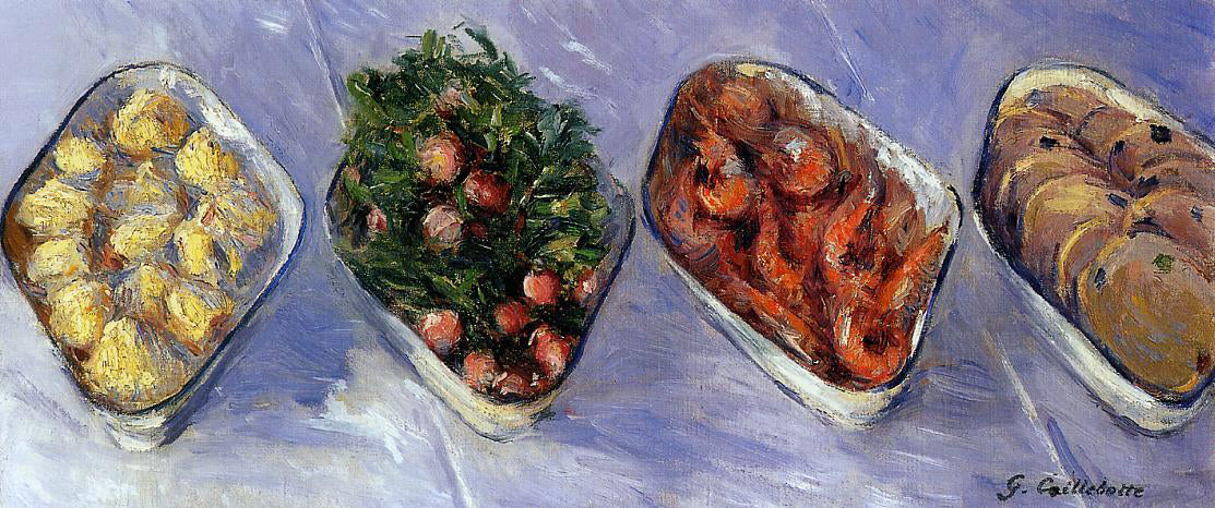 Gustave Caillebotte Hors d'Oeuvre - Canvas Print