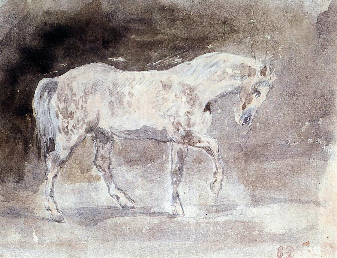 Eugene Delacroix The Horse - Canvas Print