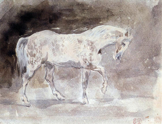 Eugene Delacroix The Horse - Canvas Print
