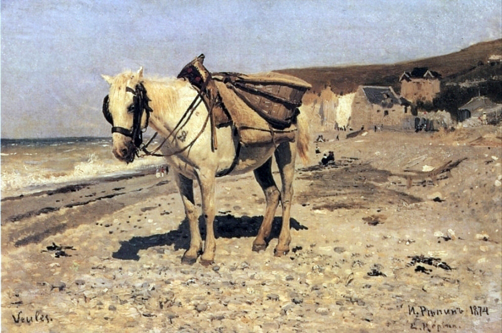 Ilia Efimovich Repin Horse, Viol - Canvas Print