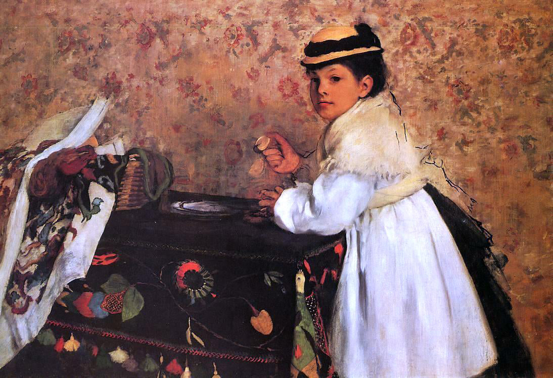 Edgar Degas Hortense Valpincon - Canvas Print
