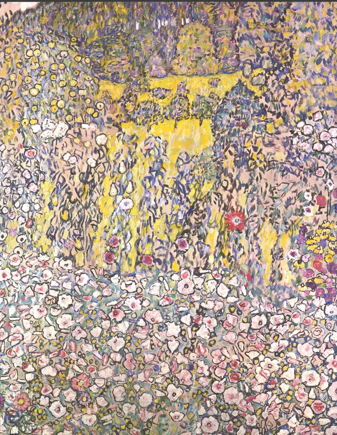 Gustav Klimt Horticultural Landscape With a Hilltop - Canvas Print