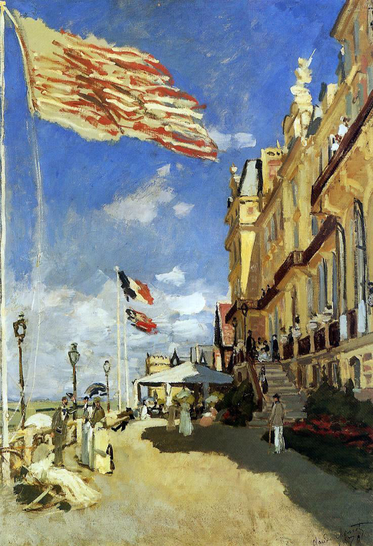 Claude Oscar Monet Hotel des Roches Noires, Trouville - Canvas Print