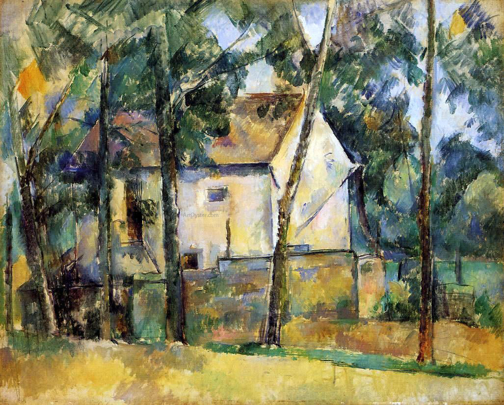 Paul Cezanne House and Trees - Canvas Print