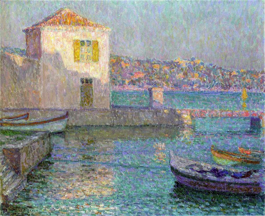 Henri Le Sidaner A House by the Sea - Canvas Print