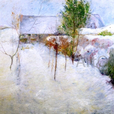 John Twachtman House in Snow - Canvas Print