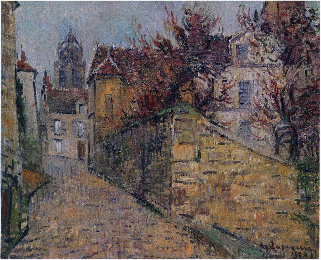 Gustave Loiseau House of the Sisters in Pontoise - Canvas Print