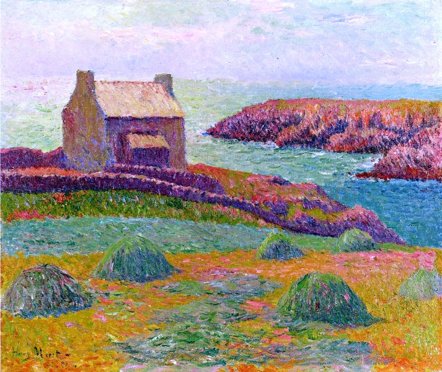 Henri Moret House on a Hill - Canvas Print