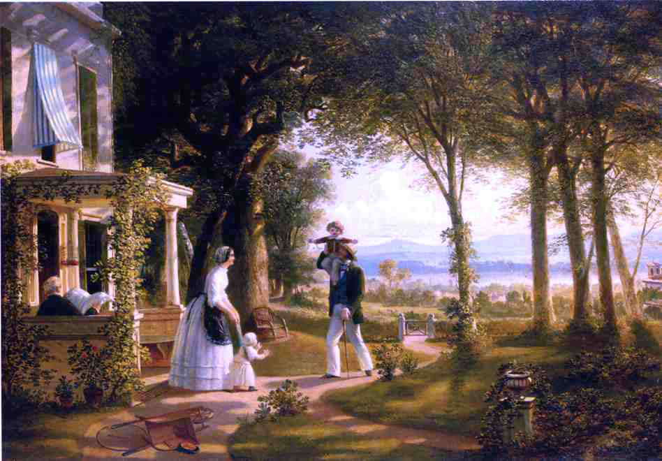 Thomas P Rossiter House on the Hudson - Canvas Print