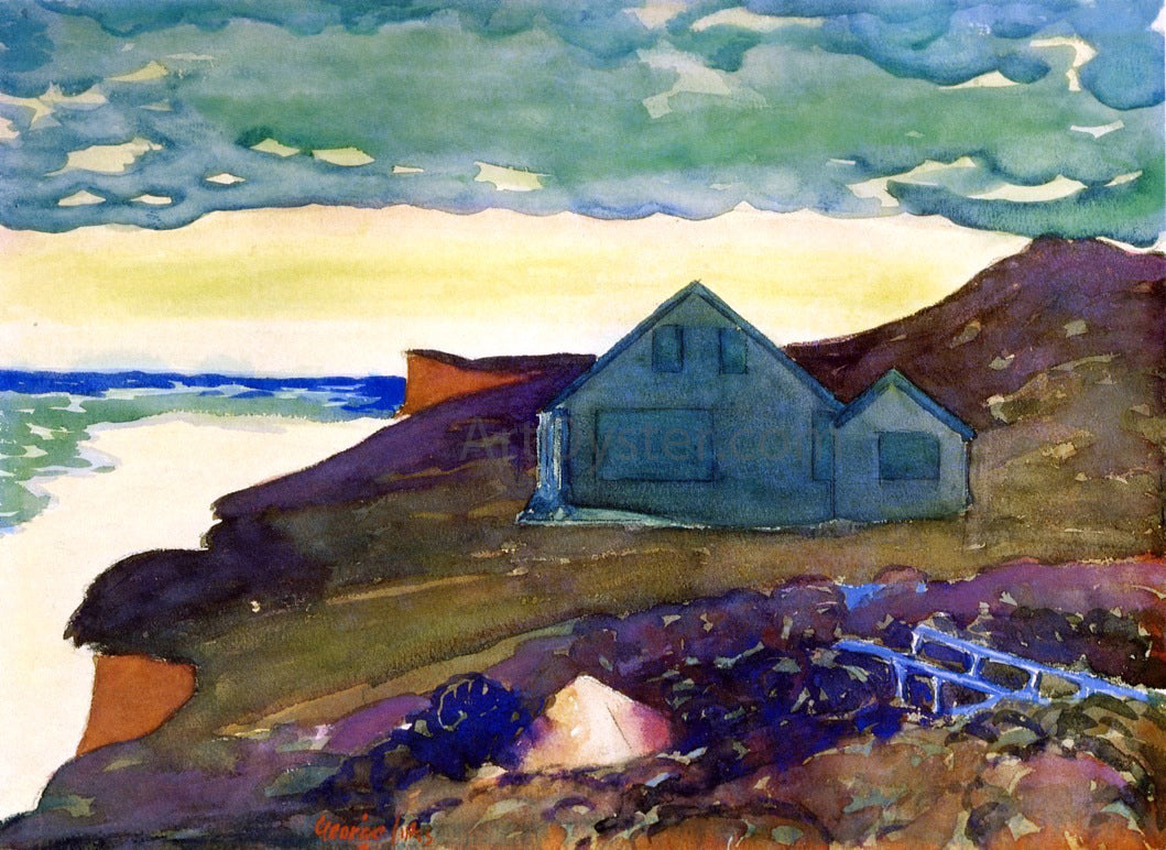 George Luks A House on the Point - Canvas Print