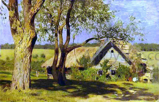 Isaac Ilich Levitan House with Broom-Trees, Study - Canvas Print