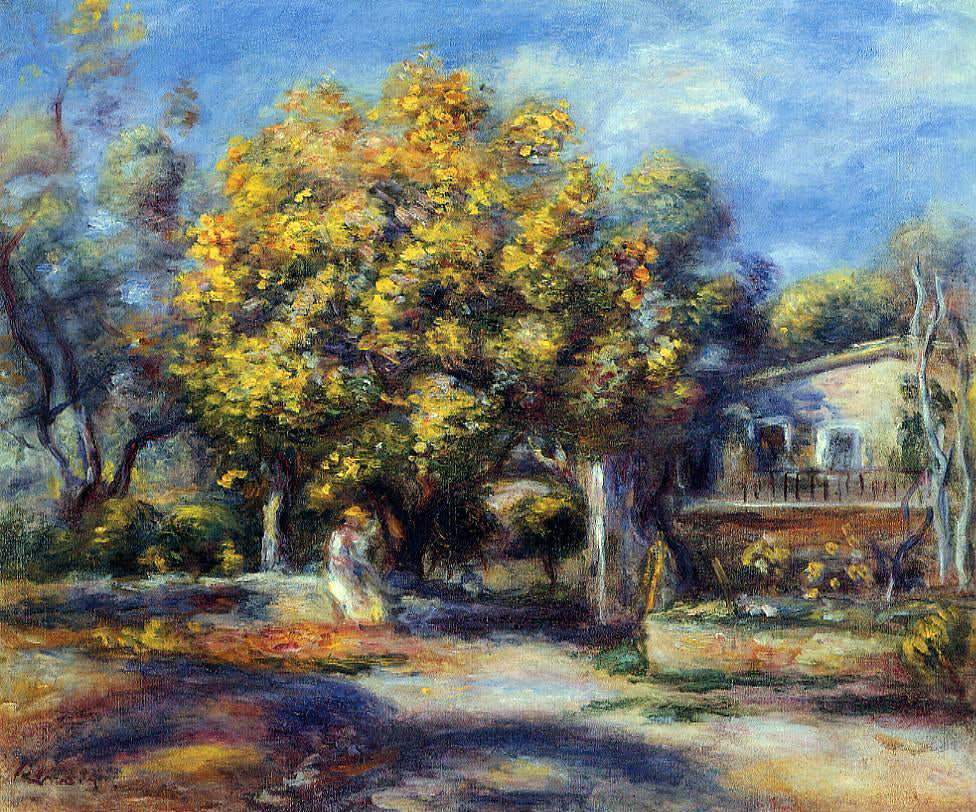 Pierre Auguste Renoir Houses at Cagnes - Canvas Print