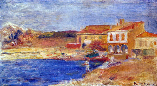 Pierre Auguste Renoir Houses by the Sea - Canvas Print