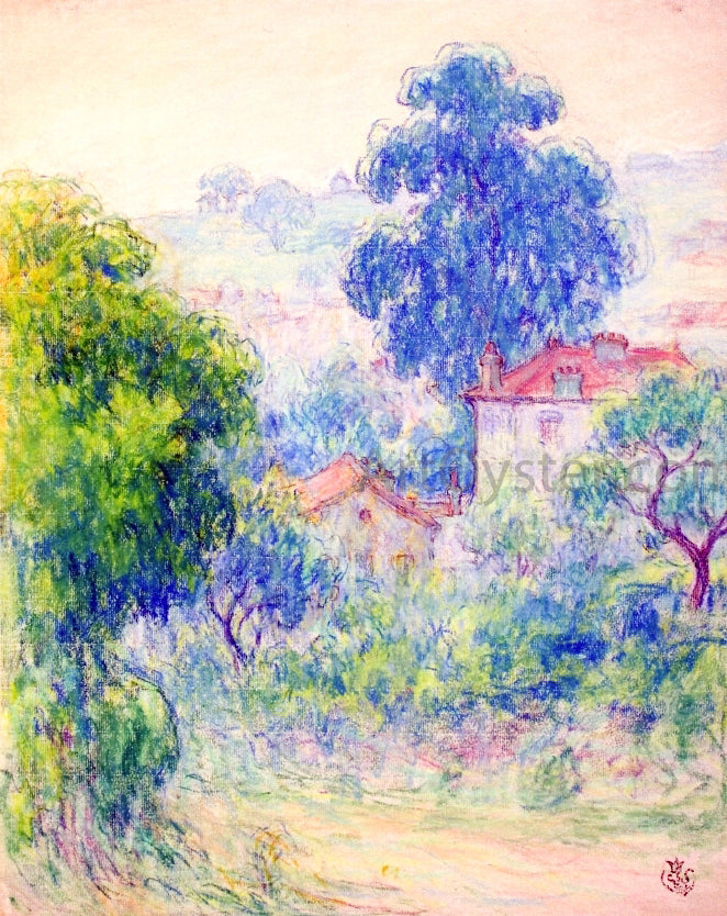 Claude-Emil Schuffenecker Houses in a Garden - Canvas Print