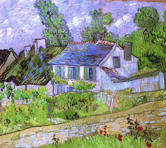 Vincent Van Gogh Houses in Auvers - Canvas Print