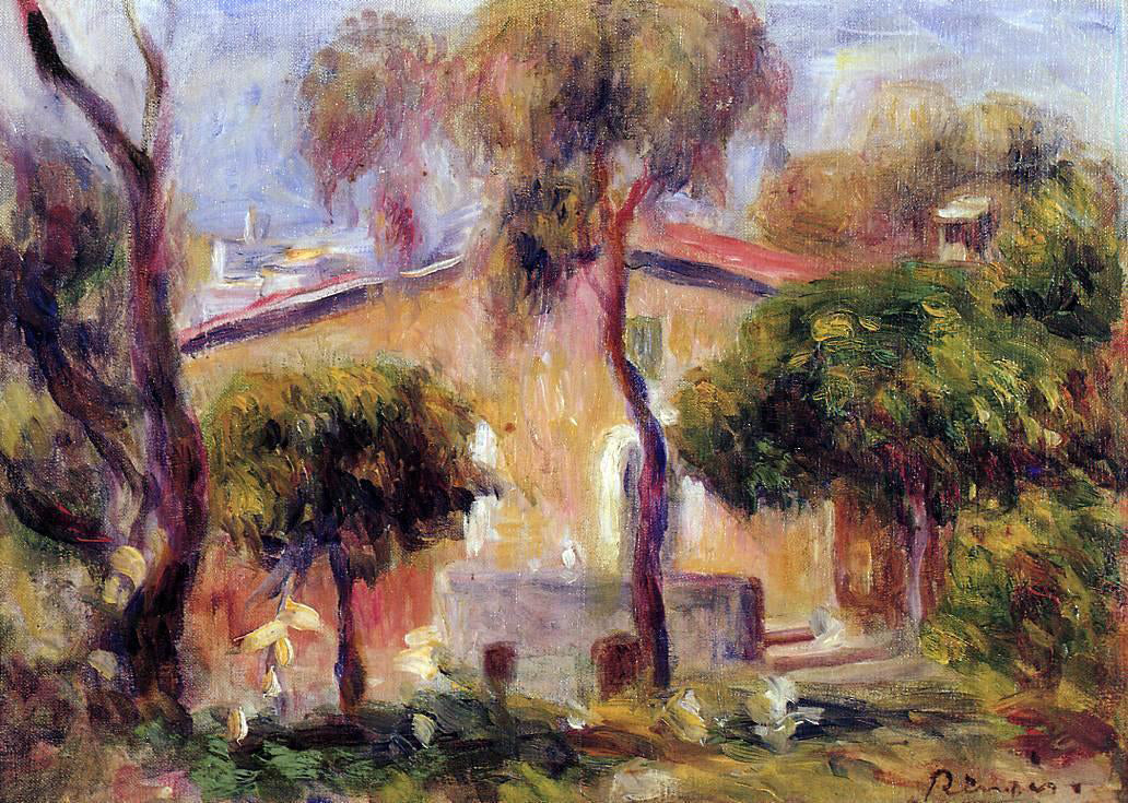 Pierre Auguste Renoir Houses in Cagnes - Canvas Print