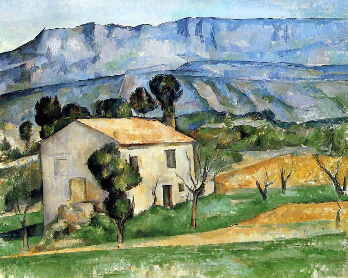 Paul Cezanne A House in Provence, near Gardanne - Canvas Print