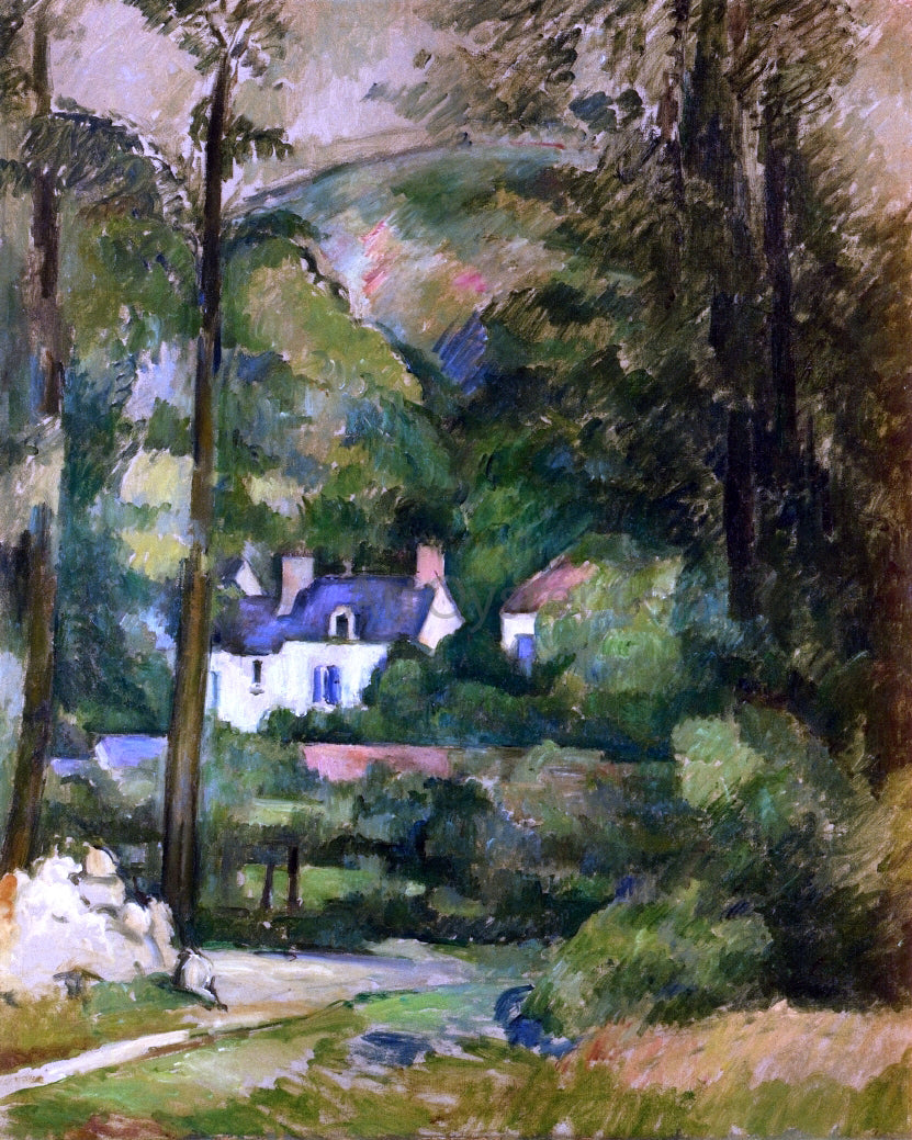 Paul Cezanne Houses in the Greenery - Canvas Print