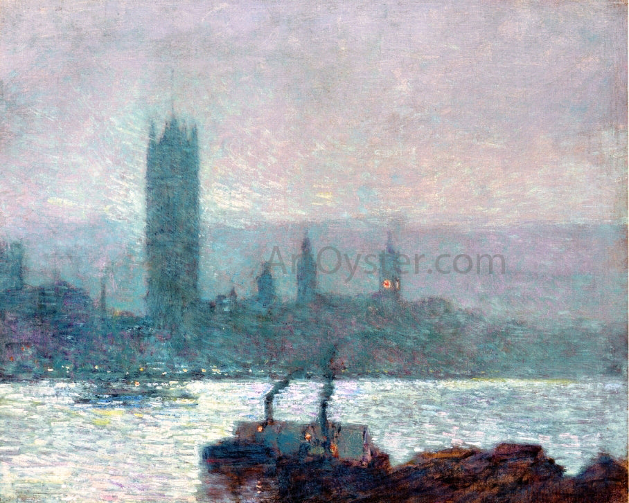 Frederick Childe Hassam Houses of Parliament, Early Evening - Canvas Print