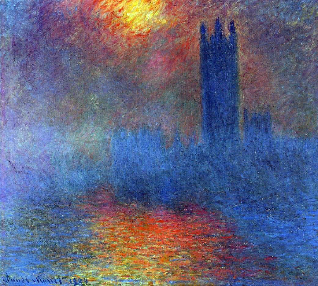 Claude Oscar Monet Houses of Parliament, Effect of Sunlight in the Fog - Canvas Print