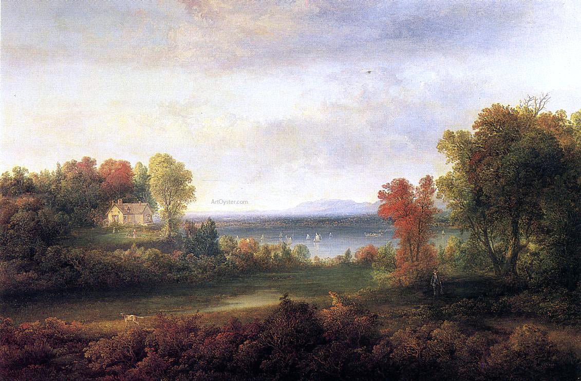 Thomas Doughty Hudson River Landscape - Canvas Print